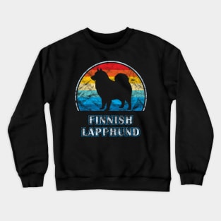 Finnish Lapphund Vintage Design Dog Crewneck Sweatshirt